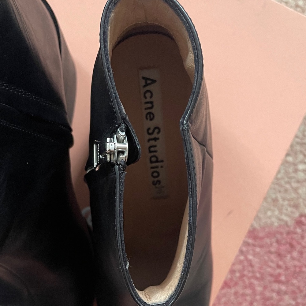 Acne Studios Black Ankle Booties (Size 39) - Picture 8 of 9